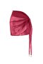 Bordo Örme Mesh Mini Aksesuar Detaylı Plaj Pareo TBESS26PR00007 - 5
