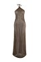 Kahverengi Triko Maxi Transparan Plaj Elbisesi TBESS25EL00150 - 5