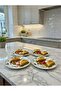 Cake Presentation Serving Plate for 6 People Stylish Porcelain Presentation Plate Serving 19 cm - 5