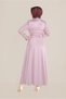 Flower Embroidered Dress with Collar 40677 - 4