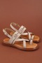 Genuine Leather Vaketa Flip Flops Sandals Crm.501 Mink - 2