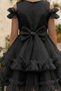 Girl's Layered Tulle Tail Princess Dress - 5