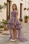 Girl's Layered Tulle Tail Princess Dress - 4