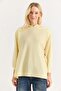 Women's side Tie-Detail Oversized Modal tunic yellow
