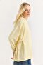 Women's side Tie-Detail Oversized Modal tunic yellow - 2