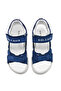 Marine Double Velcro Genuine Leather Boy's Sandals Denim Color - 6