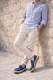 Covent Genuine Suede Leather Laceless Men's Casual Loafer Shoes - 6