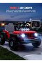 Ranger 2 in 1 Battery Operated Jeep with RGB Lights & Music for Kids 2–6 Years Red - 6