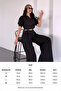 women's shirt collar belted wide-leg jumpsuit NBK4197 - 2