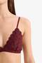 Lace Glitter Triangle Bra Without Cups and Pads F5037Ax25Wn - 3