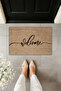 Digital Print Quality Brown Italic Text Welcome Decorative Door Mat - 2