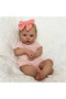 Vinyl Body Doll Blue Eyes 18inch Reborn Baby Doll Meadow Girl Full Vinyl Body 100% handmade 3D Skin - 4