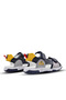 Jong Double Velcro Leather Boys' Sandals Navy Blue - 3