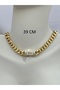Gold Color 39cm Tarnish Free Steel Thick Gourmet Chain Necklace