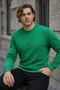 Green Color Men's Crew Neck Sweatshirt - 3
