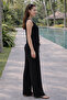 Women's Buttoned Vest Pants Suit - 3