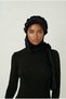 Velvet Hat with Scarf and Buckle Detail, Black Ready-To-Wear Turban Hijab Bonnet, Suitable for Medical Use - 2