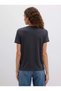 M1613412 Logo Printed T-Shirt T-Shirt Women's T-Shirt Gray - 5