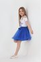 23Rd April Show Performance Outfit Girls' Misinal Cobalt Skirt Starry T-Shirt Set - 2