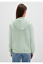 Hooded Green Basic Sweatshirt 167299-71449 - 4