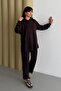 Oversized Hooded Kangaroo Pocket Modal Hijab Suit 1192 - Form Series - 6