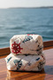 Marine Series Quilted Double Makeup and Cosmetic Bag Set - Sailor Themed - 8