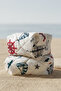 Marine Series Quilted Double Makeup and Cosmetic Bag Set - Sailor Themed - 6
