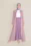 Guipure Detailed Waist Belted Curtain 10216 - 2