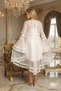 Luxury Lace Pcs Sheer 2Pcs Bridal Dressing Gown Short Satin Nightgown Set - 4