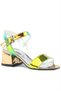 Pony Hologram Copper-Green Thick Heeled Girls' Evening Dress Shoes - 2