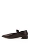 Women's Brown Pointed Toe Mary Jane Ballet Flats - 5