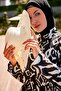 Patterned Fully Covered Hijab Swimsuit R2303 - 5