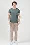 Men's Crew Neck Basic 100% Cotton Pack T-Shirt Green - 26Y 2735 - 4