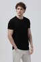 Men's Crew Neck Basic 100% Cotton T-Shirt Black - 25Y 2735