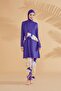 Floral Purple Fully Covered Hijab Swimsuit M2321 - 6