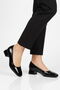 Black Wide Fit Women's Heeled Evening Dress Shoes 608421 Z