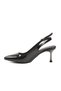 Wide Fit Black Patent Leather Stiletto Heel U Women's Evening Dress Shoes 653122 Z - 4