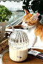 Mica Hard Plastic Coffee Glass and Frozen Soft Drink Glass with Glass Straw Gift 430 Ml. - 2