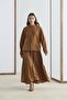 Hakim Collar Tencel Shirt Skirt Set Tile