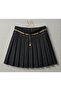Girl's Pleated Skirt with Waist Adjustment Detail - 2