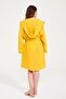 Duck Embroidered Short Hooded Muslin Women's Bathrobe - 6