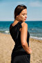 Rivamera Black Women's Mesh Detailed Design Semi-Covered Swimsuit R2205 - 6