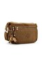 Ultra Lightweight Pocketed Shoulder Bag with Crisscross Straps Pocket, Tan (Model: 571-6B) - 4