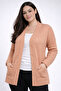 Women's Basket Knit Tunic Cardigan with Pockets