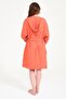 Duck Embroidered Short Hooded Muslin Women's Bathrobe - 7