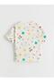 Beige Crew Neck Girls' Pajama Set (S6) - 4