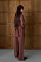 Women's Shirt Collar Lace-Up Comfortable Cut Minimal Tansel Suit 1197 – Form Series - 8