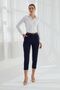 Women's Skinny Leg Belted Trousers 4577 - 2