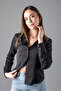 Women's Long Sleeve Satin Shirt - 3