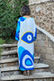 Blue Evil Eye Pattern Shirt Dress - 3